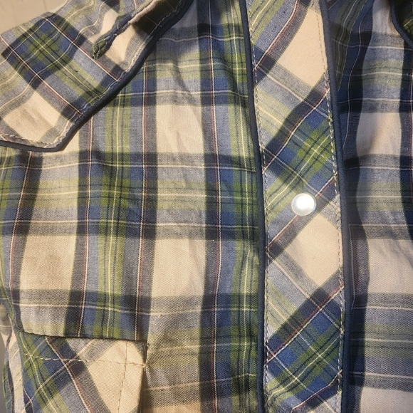 Womens Blue and Green Roper Brand Plaid Shirt With Embroidery On Back Size Small - Picture 5 of 9